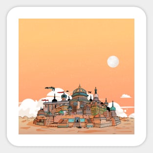 Desert City Sticker